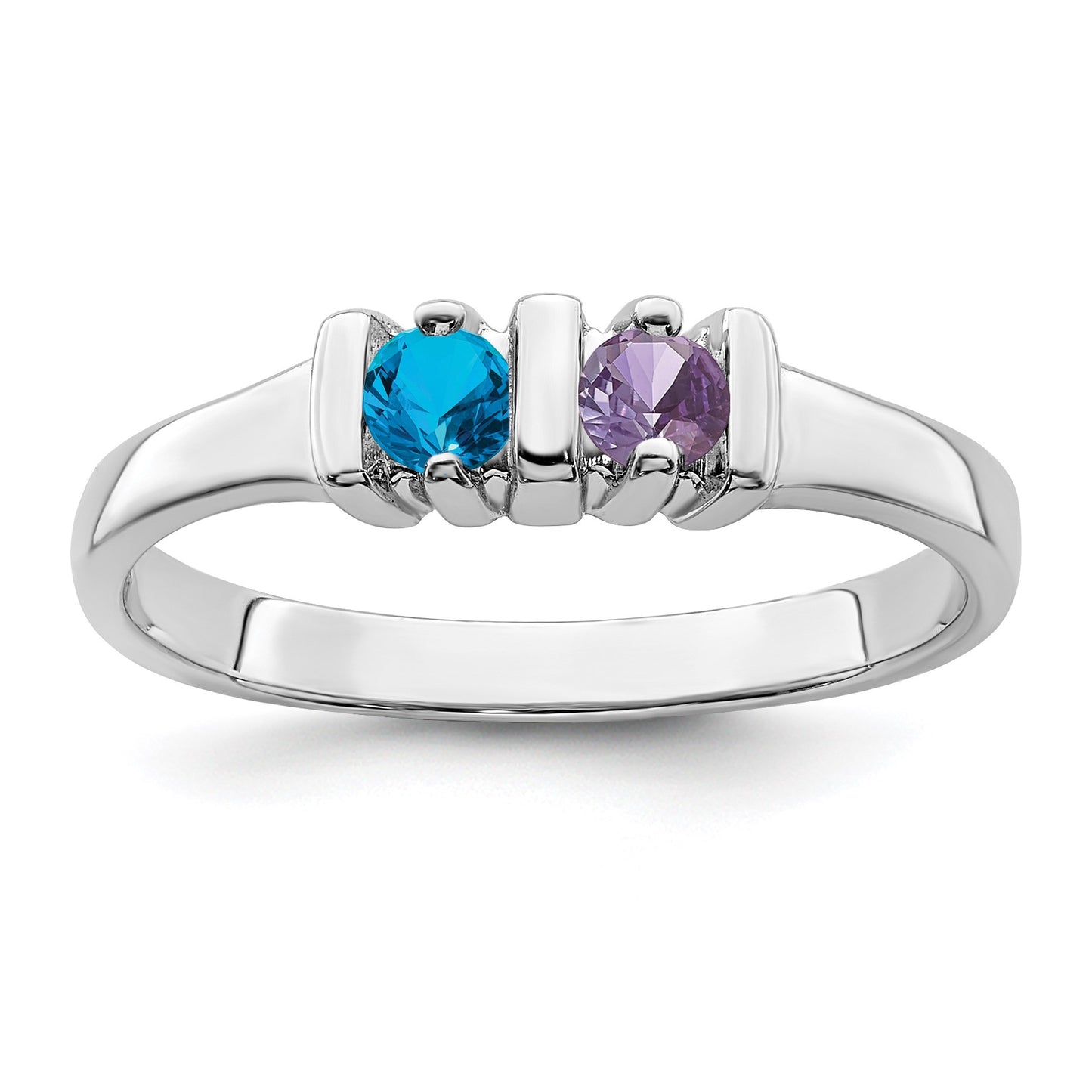 Sterling Silver Rhodium-plated Family Jewelry Mounting