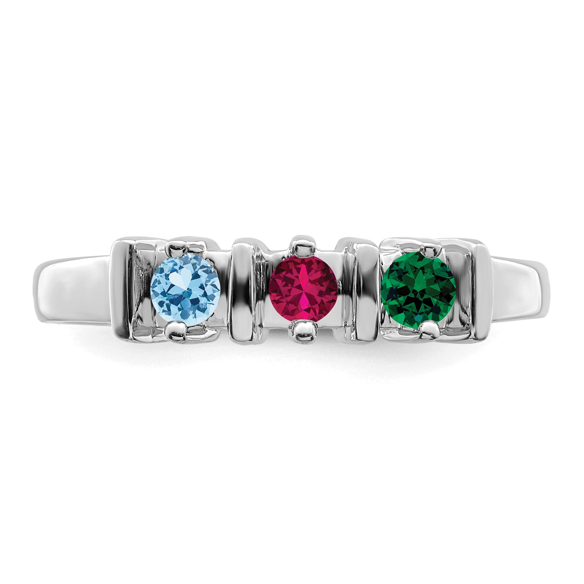 Sterling Silver Rhodium-plated Family Jewelry Mounting