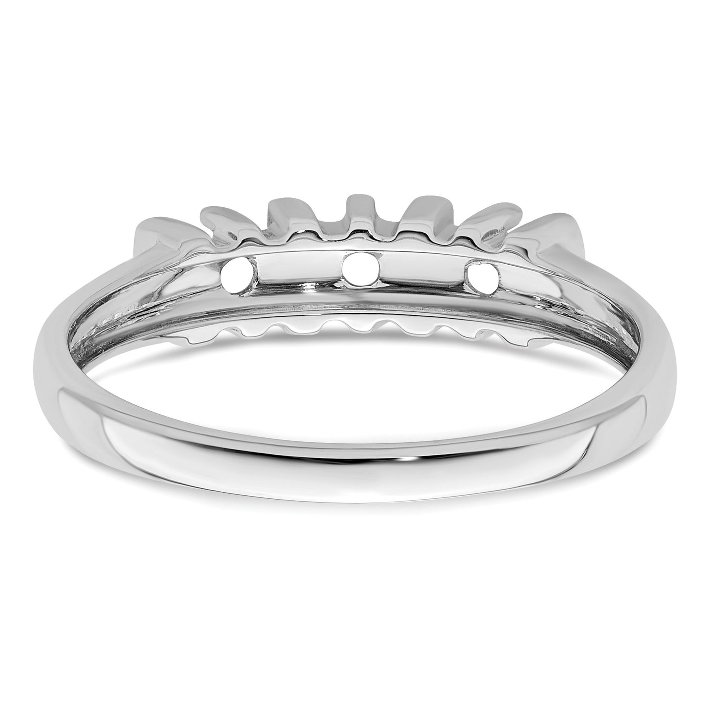 Sterling Silver Rhodium-plated Family Jewelry Mounting