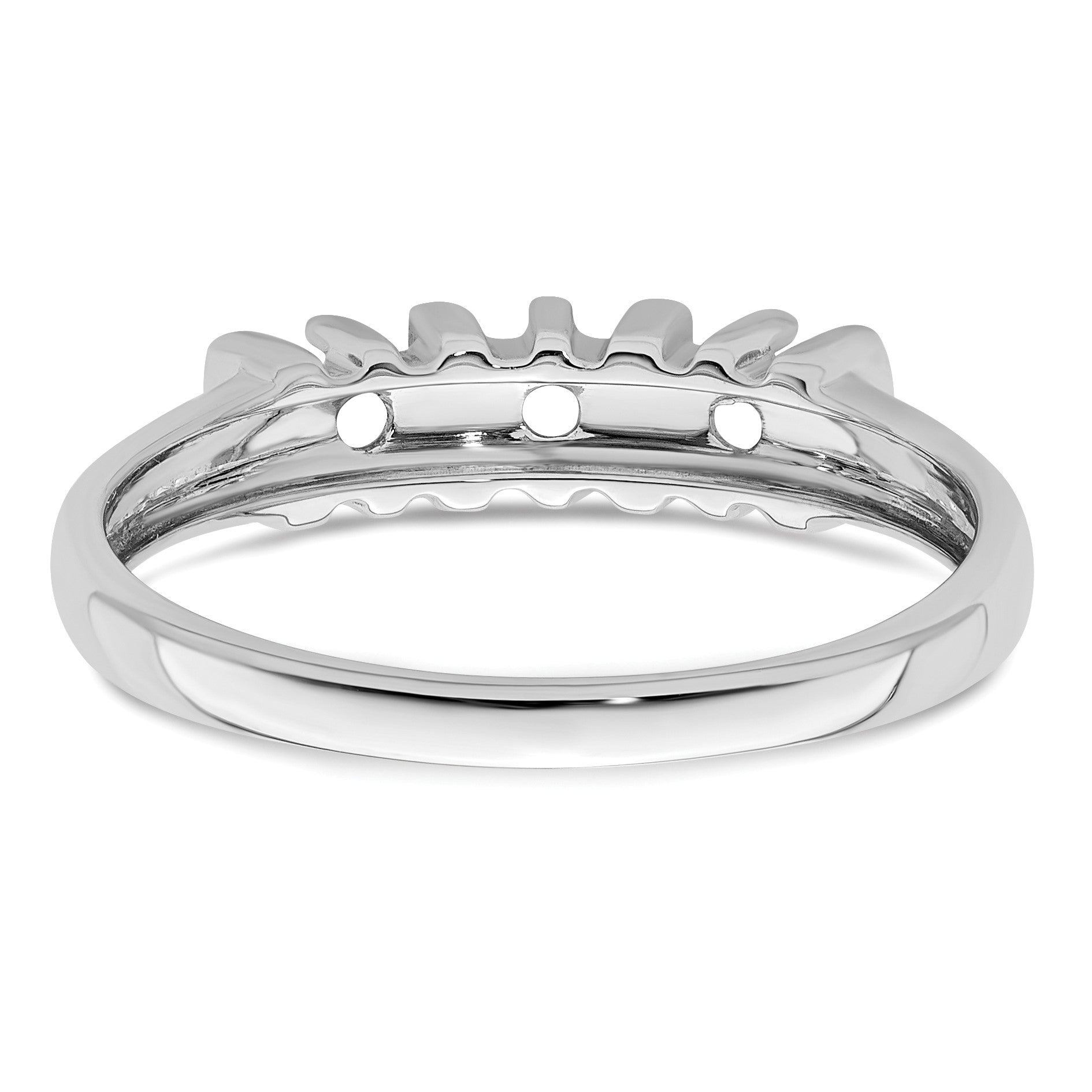 Sterling Silver Rhodium-plated Family Jewelry Mounting