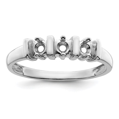 Sterling Silver Rhodium-plated Family Jewelry Mounting
