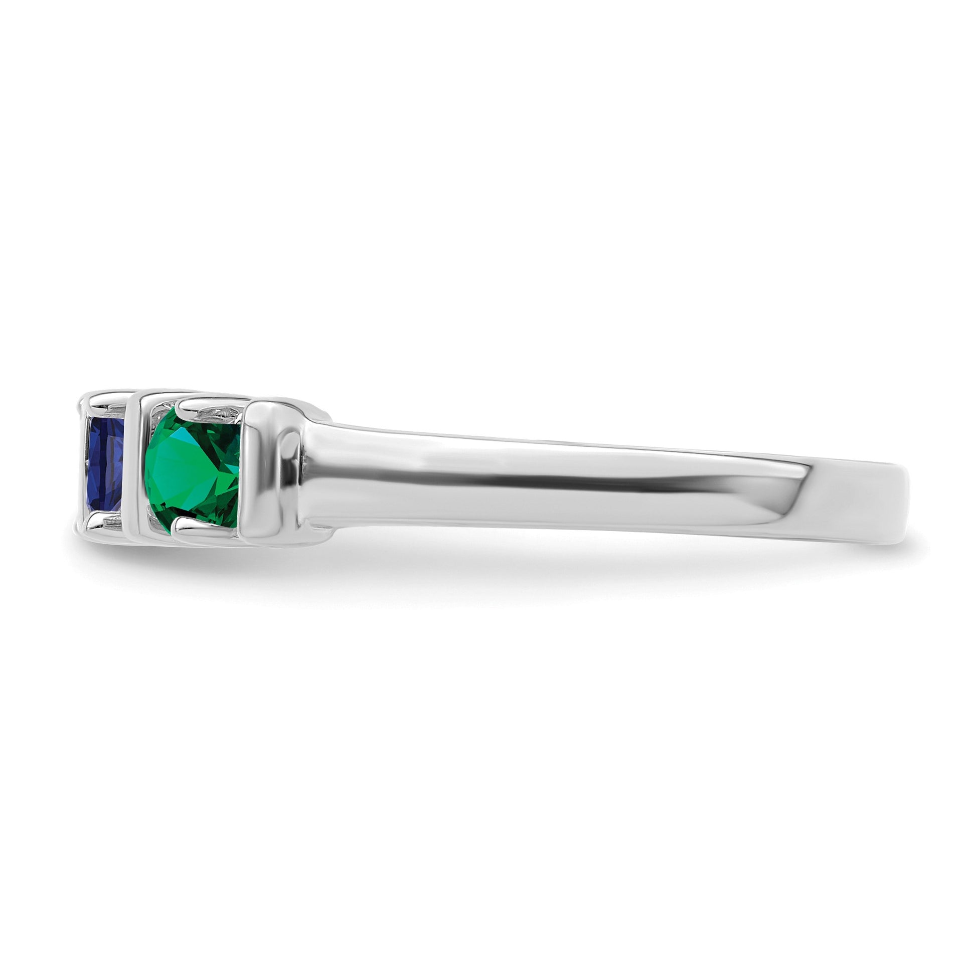Sterling Silver Rhodium-plated Family Jewelry Mounting