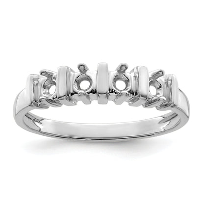 Sterling Silver Rhodium-plated Family Jewelry Mounting