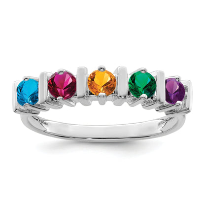 Sterling Silver Rhodium-plated Family Jewelry Mounting