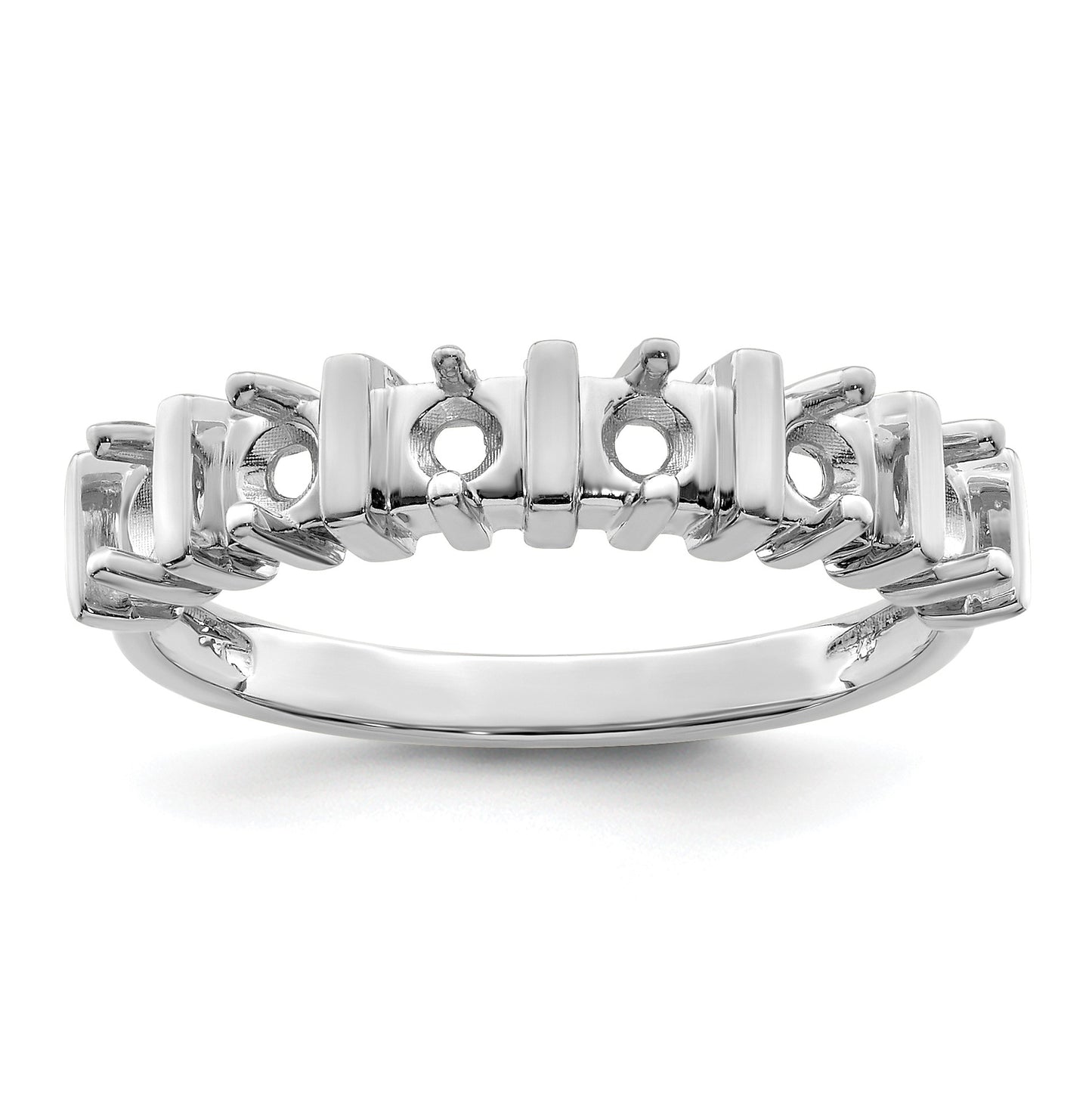 Sterling Silver Rhodium-plated Family Jewelry Mounting