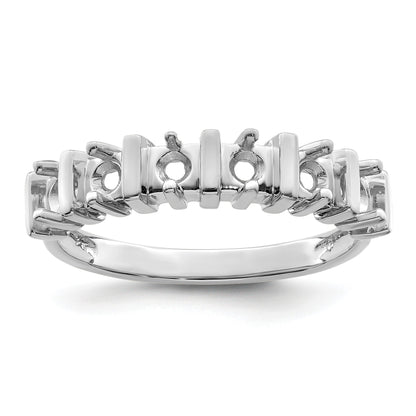 Sterling Silver Rhodium-plated Family Jewelry Mounting