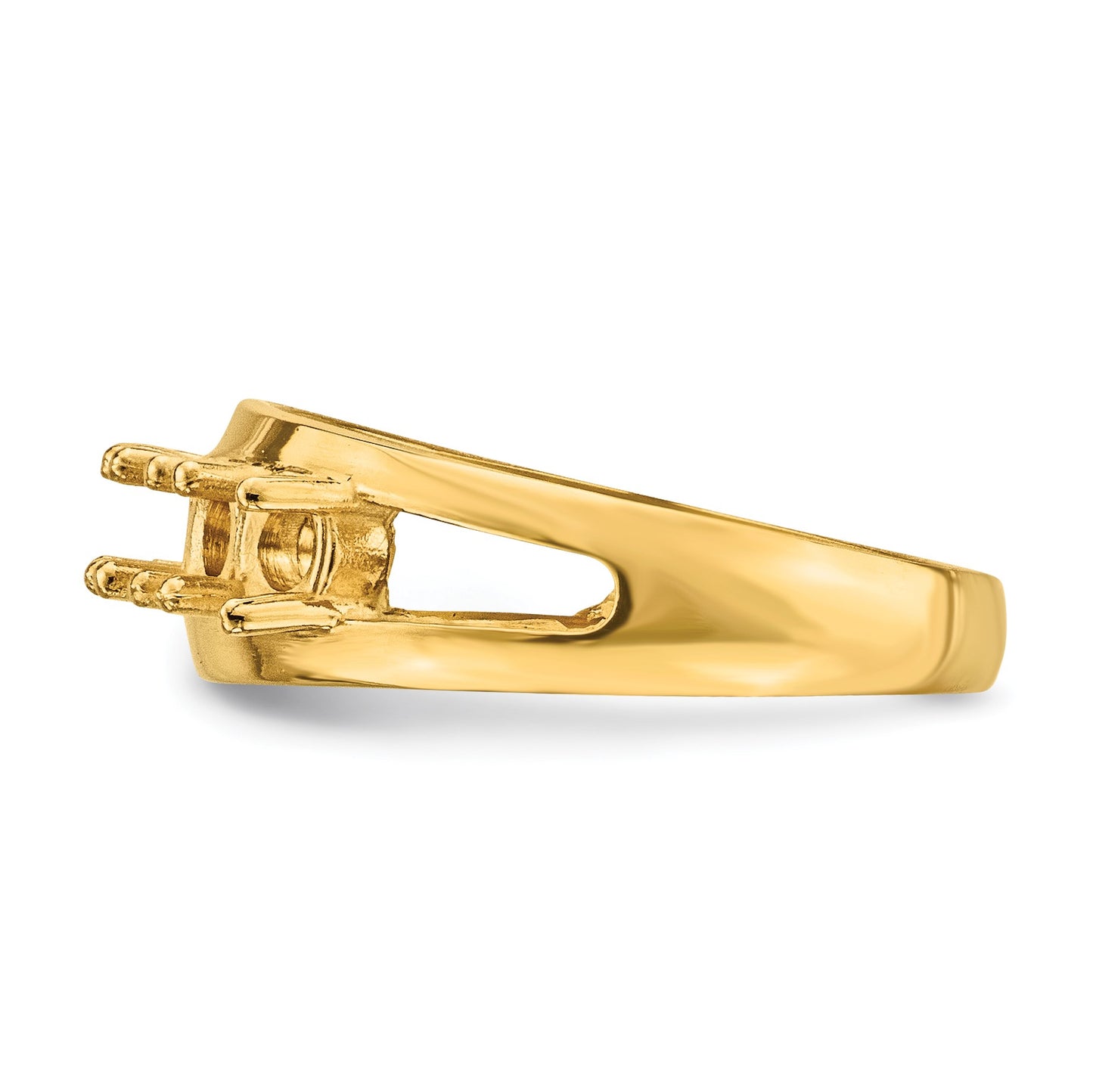 14k Polished 5-Stone Mothers Ring Mounting
