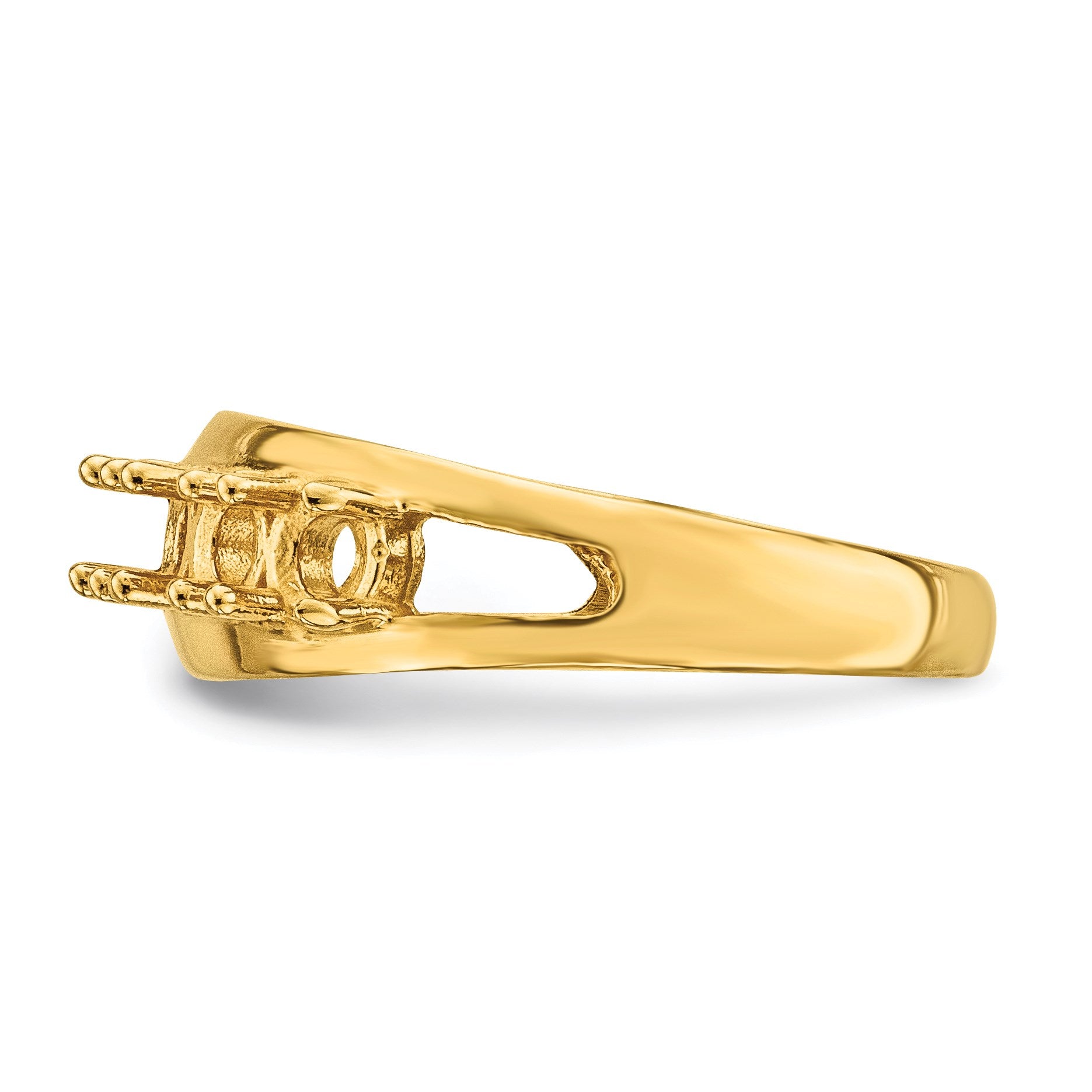 14k Polished 6-Stone Mothers Ring Mounting