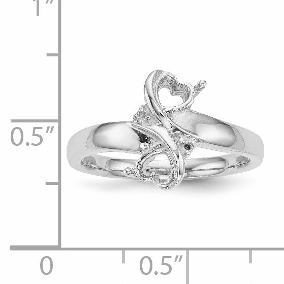 14k White Gold Family Jewelry Ring Mounting