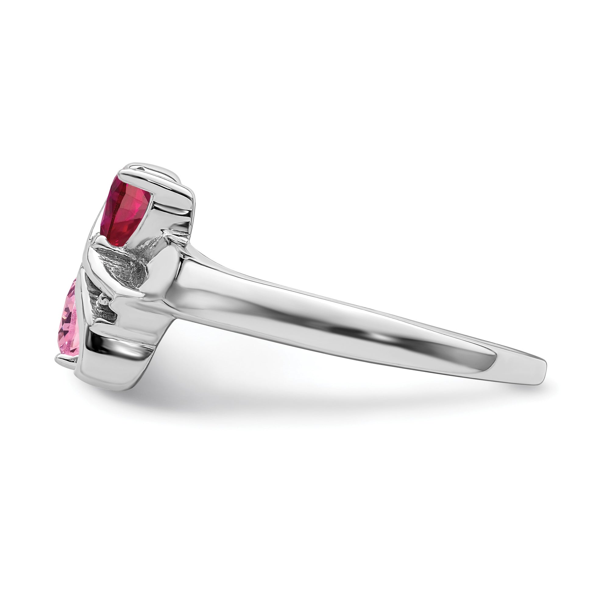 Sterling Silver Rhodium-plated Family Jewelry Mounting