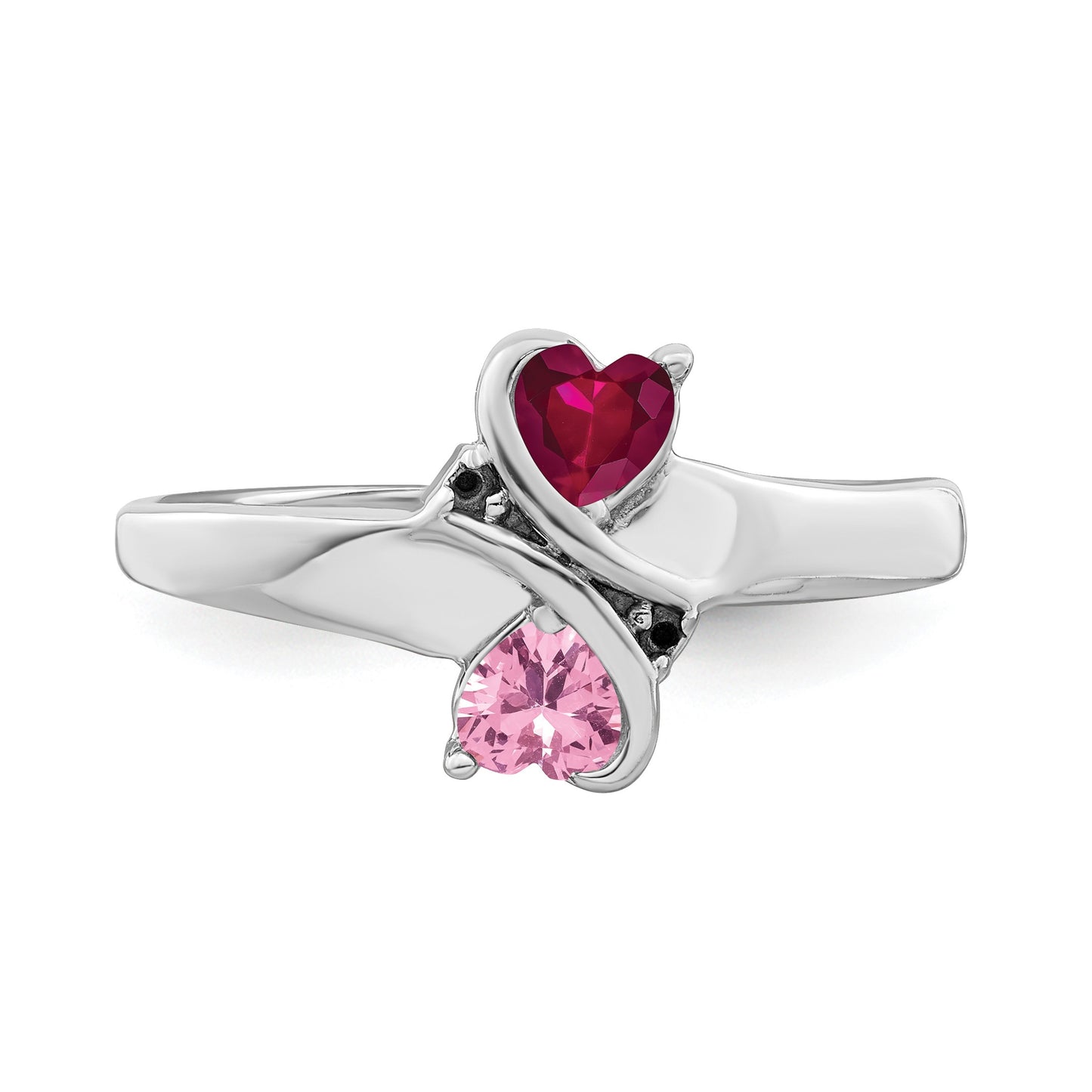 Sterling Silver Rhodium-plated Family Jewelry Mounting