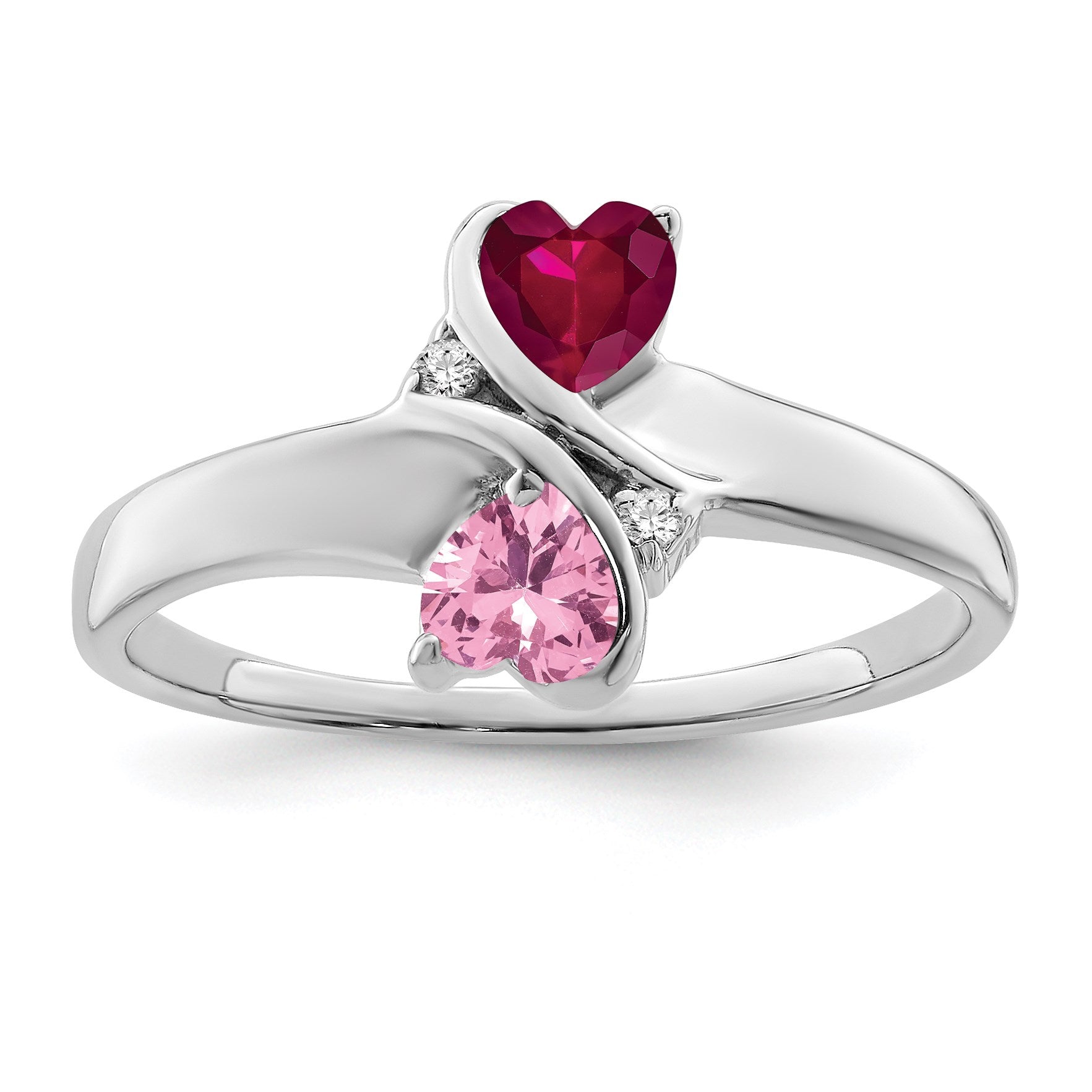Sterling Silver Rhodium-plated Family Jewelry Mounting