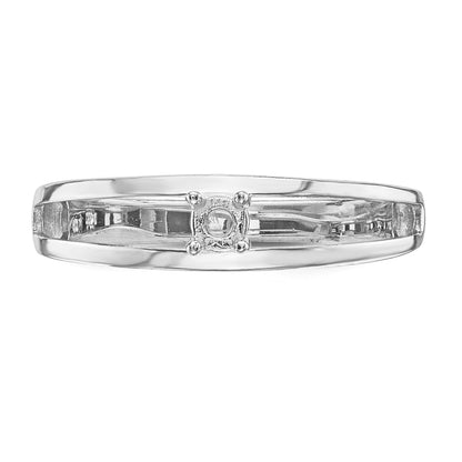 14k White Gold Family Jewelry Ring Mounting
