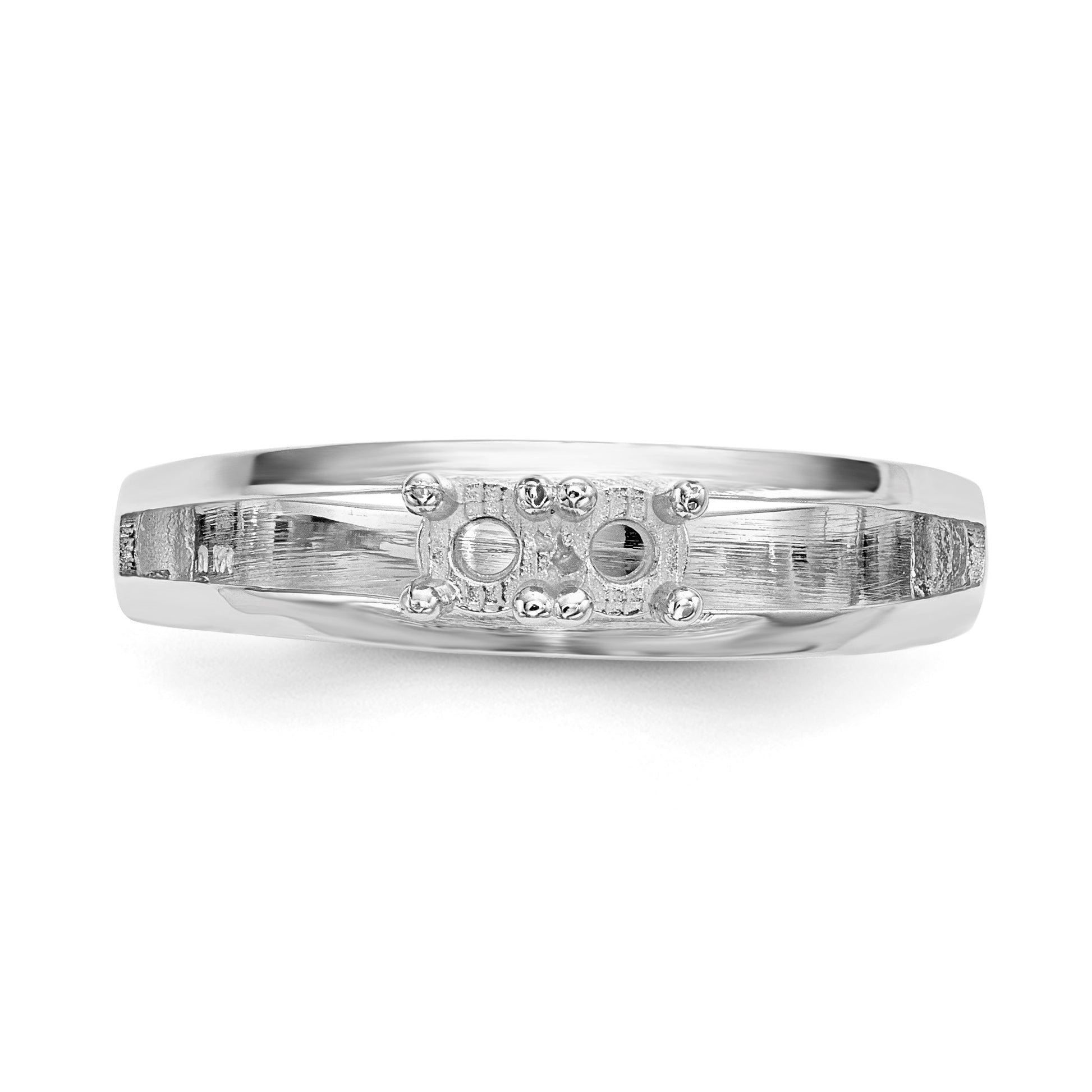 14k White Gold Family Jewelry Ring Mounting