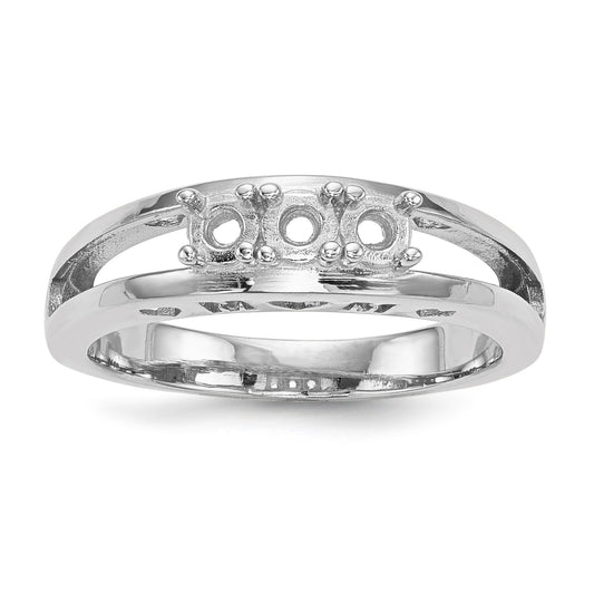 14k White Gold Family Jewelry Ring Mounting