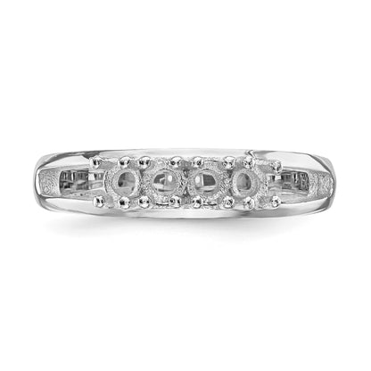 14k White Gold Family Jewelry Ring Mounting