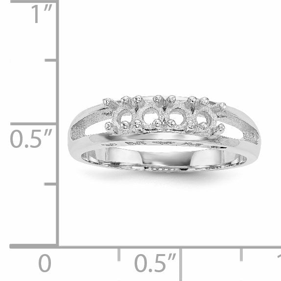 14k White Gold Family Jewelry Ring Mounting