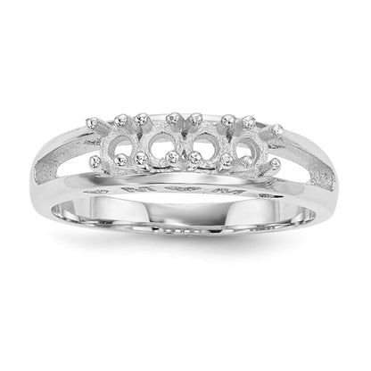 14k White Gold Family Jewelry Ring Mounting