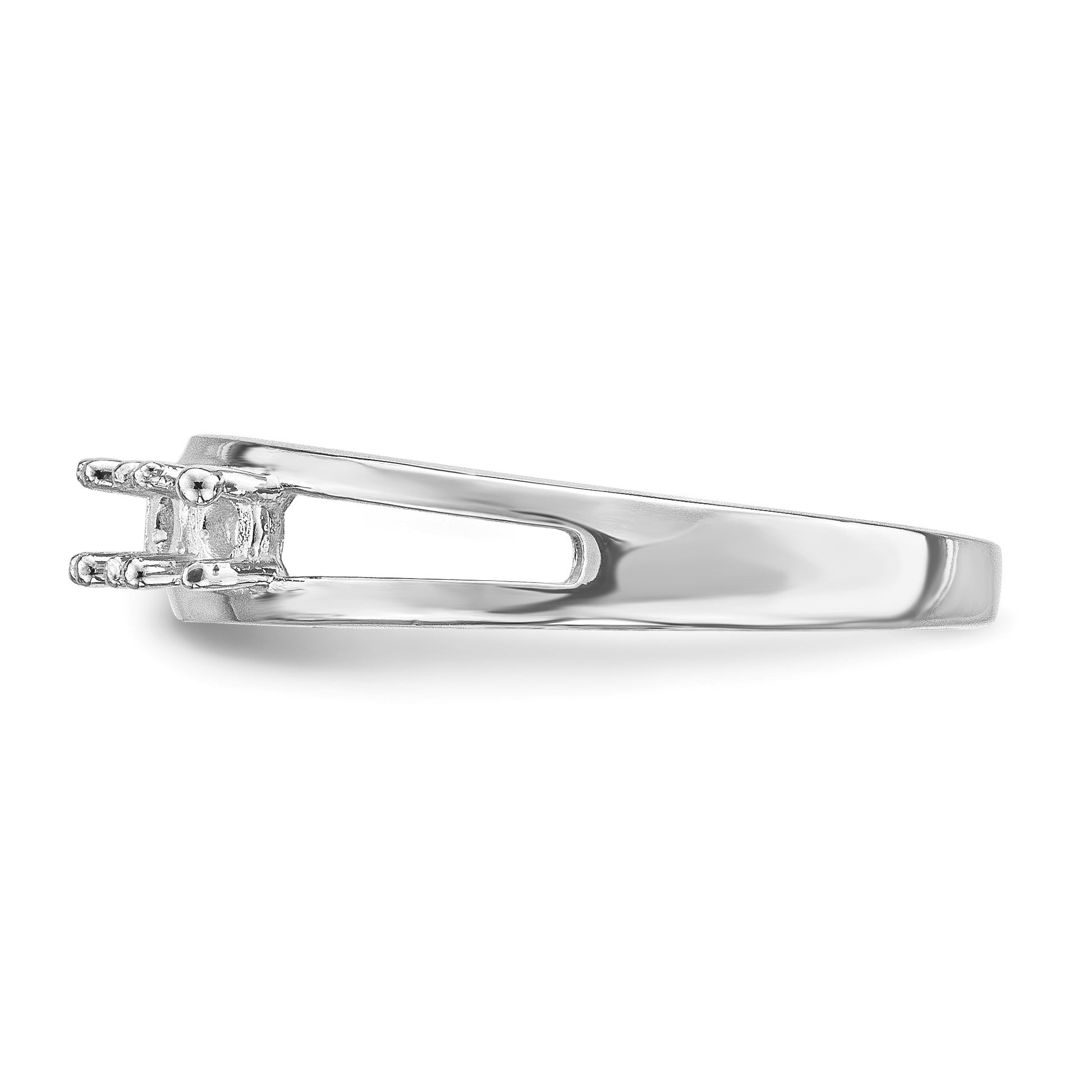 14k White Gold Family Jewelry Ring Mounting