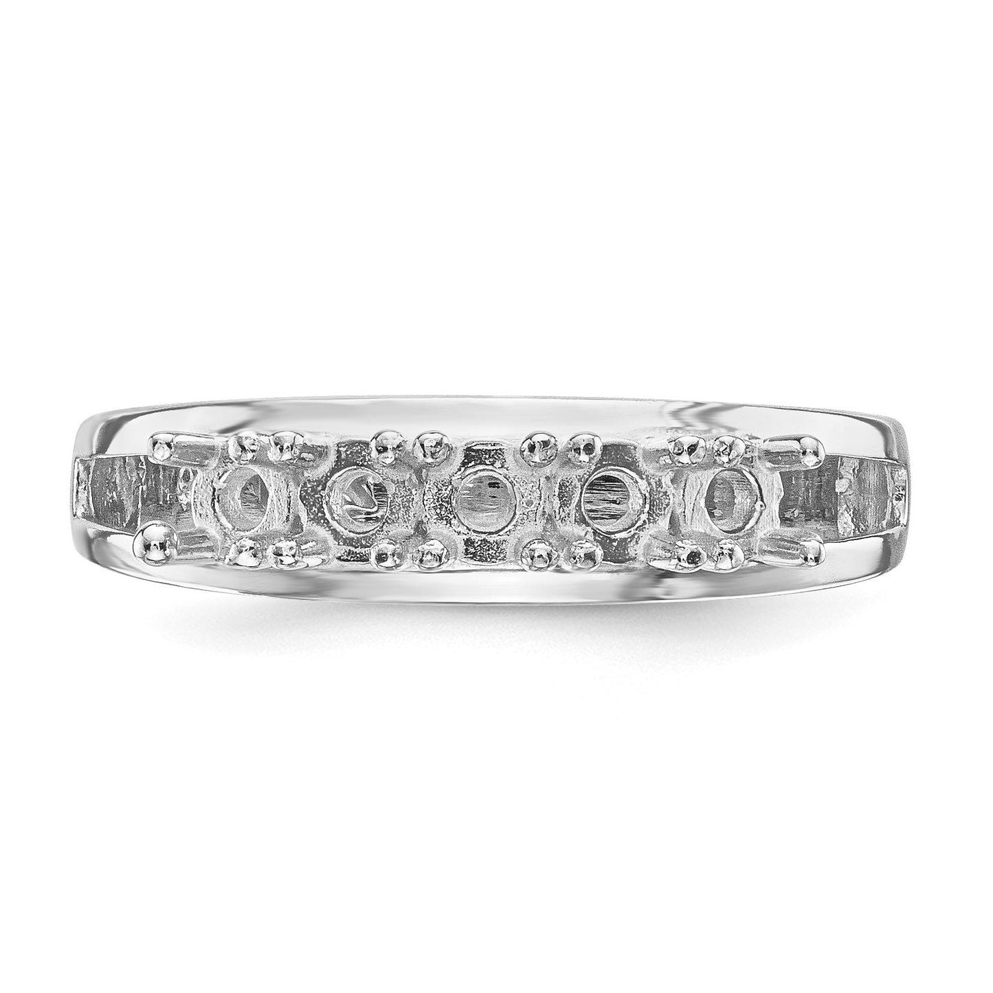 14k White Gold Family Jewelry Ring Mounting