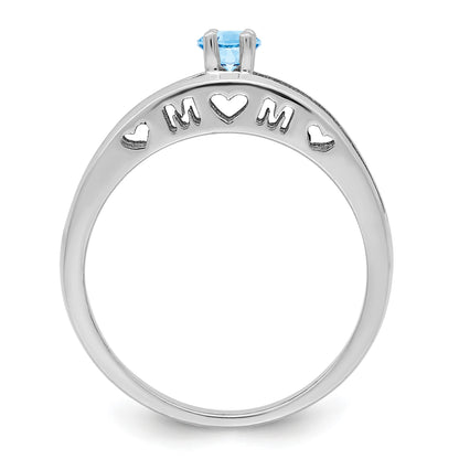 Sterling Silver Rhodium-plated Family Jewelry Mounting