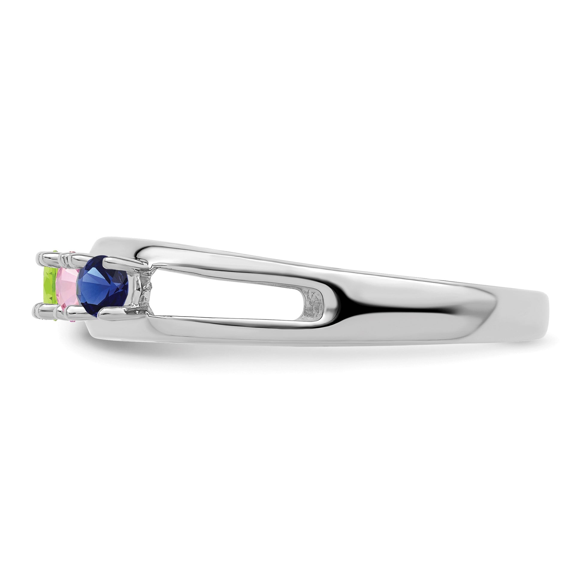 14k White Gold Family Jewelry Ring Mounting