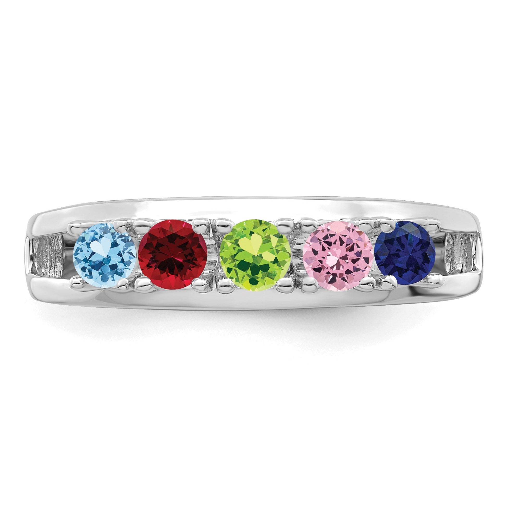 Sterling Silver Rhodium-plated Family Jewelry Mounting