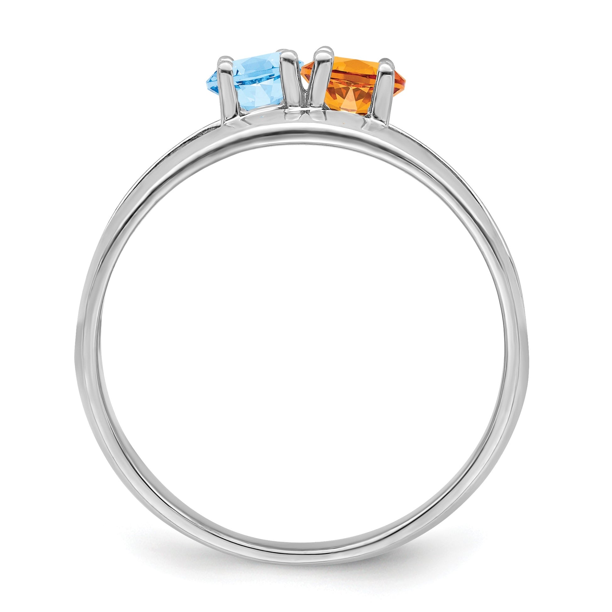 Sterling Silver Rhodium-plated Family Jewelry Mounting