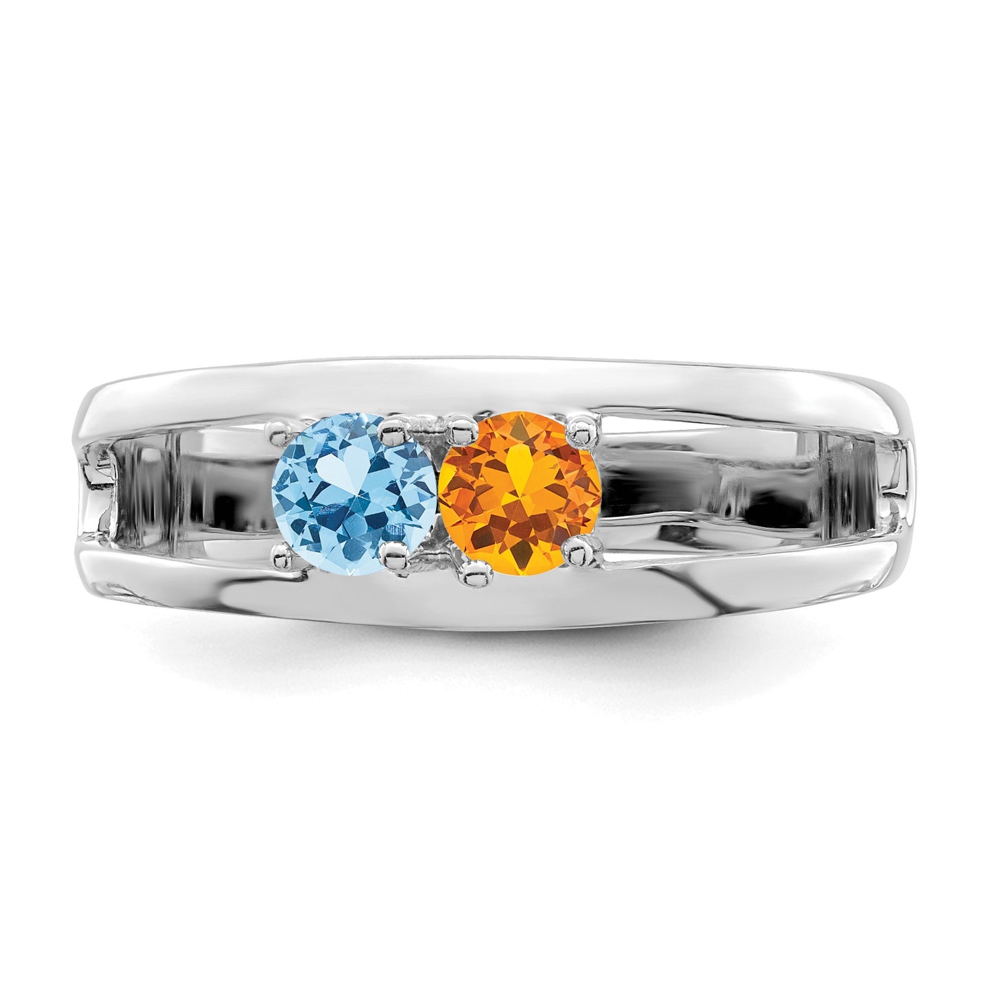 Sterling Silver Rhodium-plated Family Jewelry Mounting