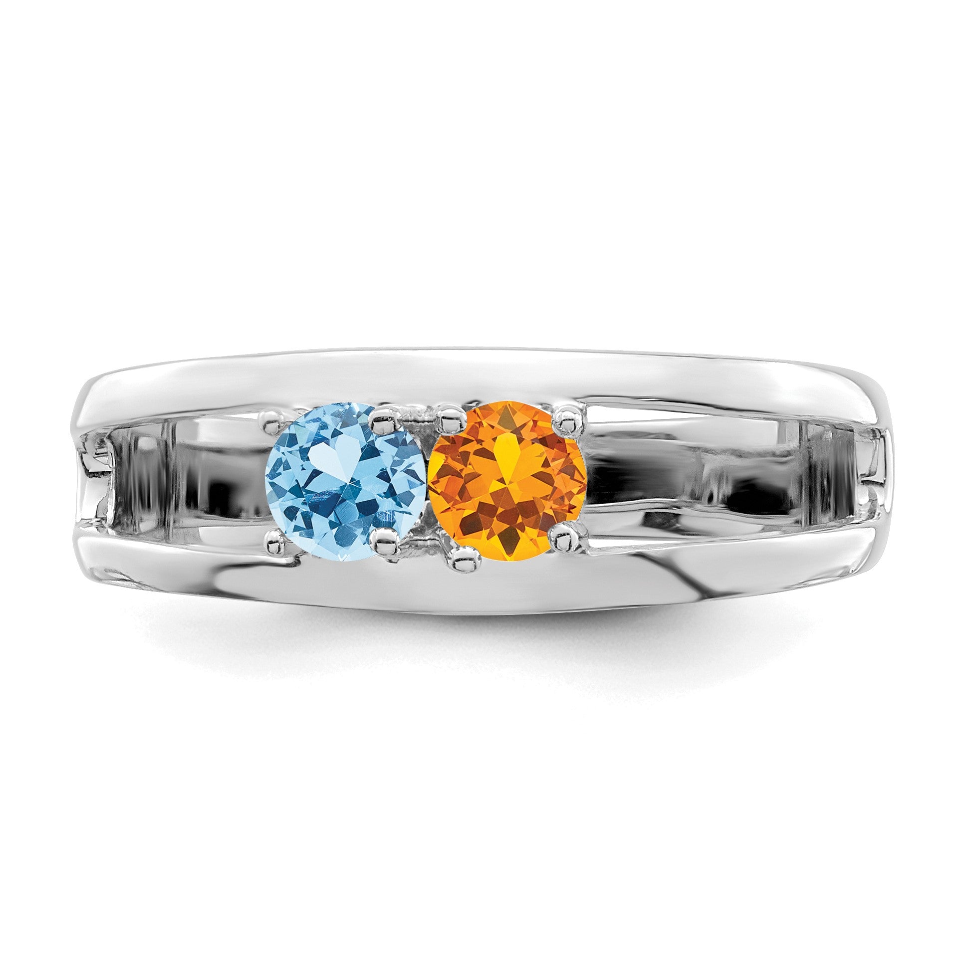 Sterling Silver Rhodium-plated Family Jewelry Mounting
