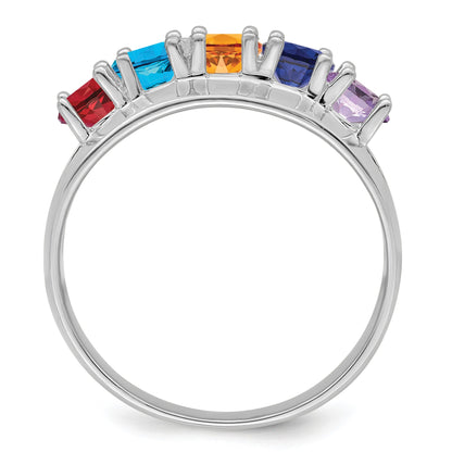 Sterling Silver Rhodium-plated Family Jewelry Mounting