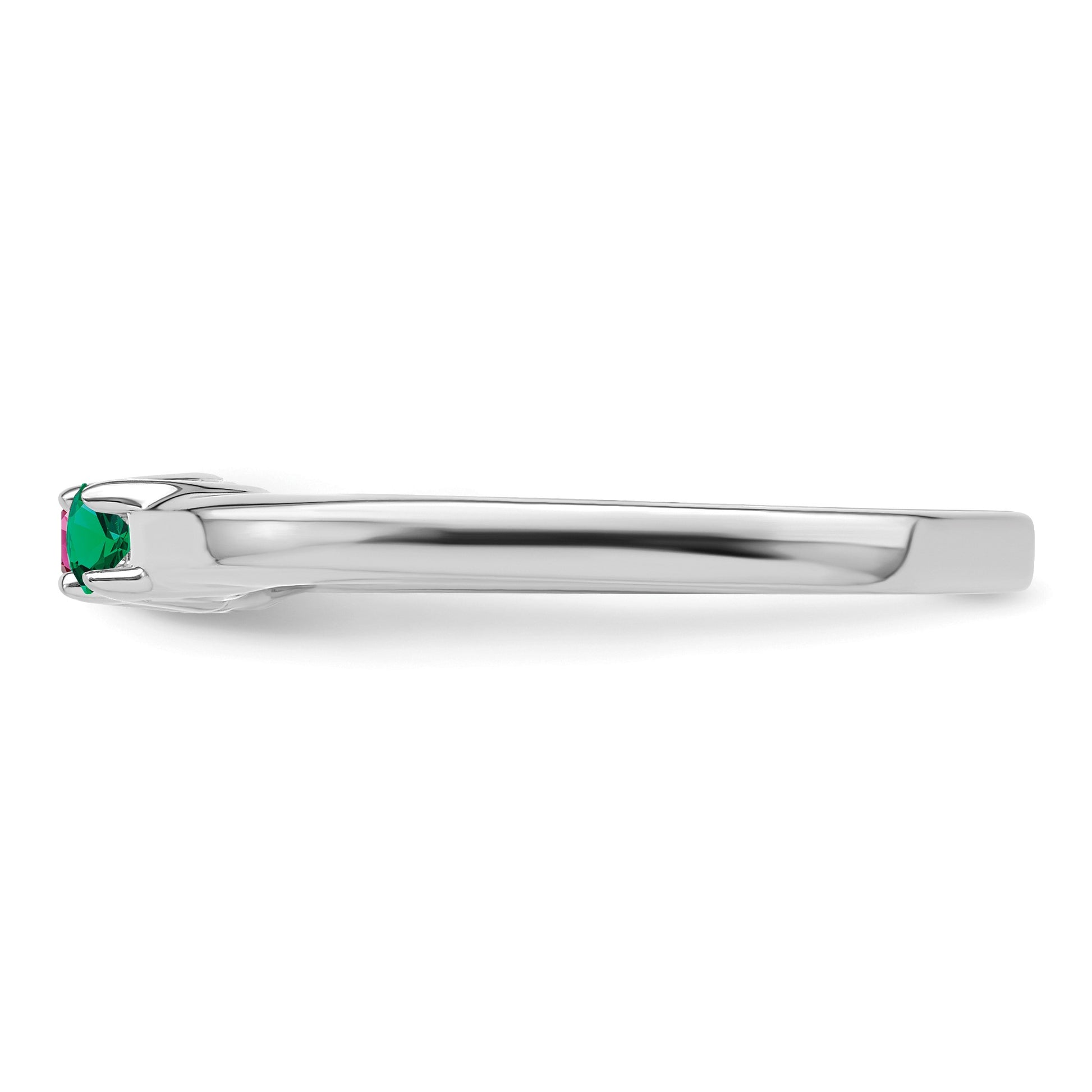 Sterling Silver Rhodium-plated Family Jewelry Mounting