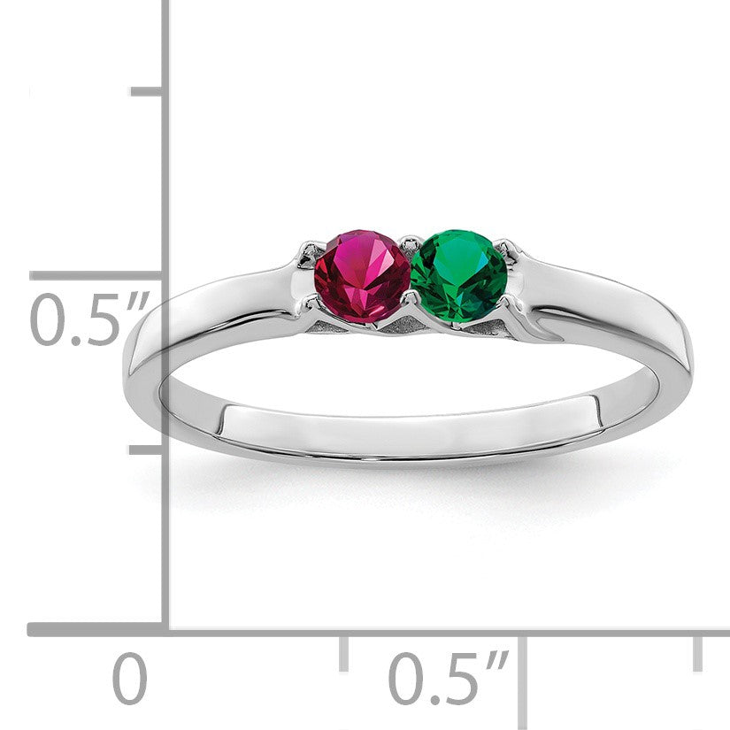 Sterling Silver Rhodium-plated Family Jewelry Mounting