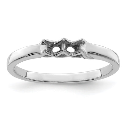 Sterling Silver Rhodium-plated Family Jewelry Mounting