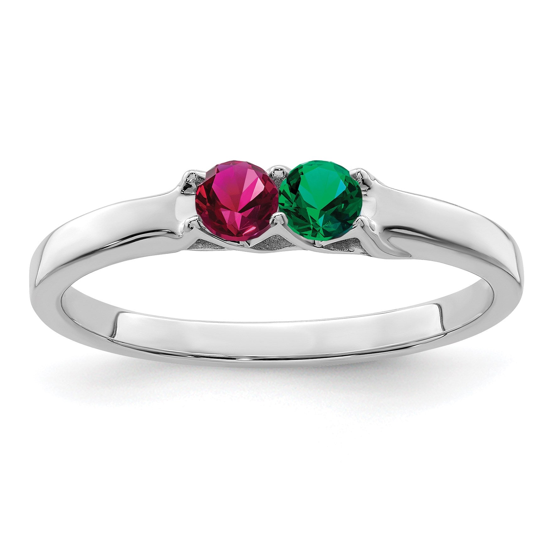 Sterling Silver Rhodium-plated Family Jewelry Mounting