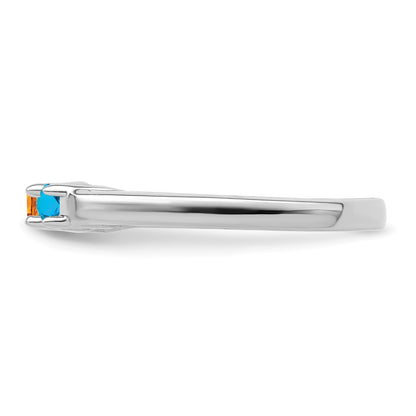 Sterling Silver Rhodium-plated Family Jewelry Mounting