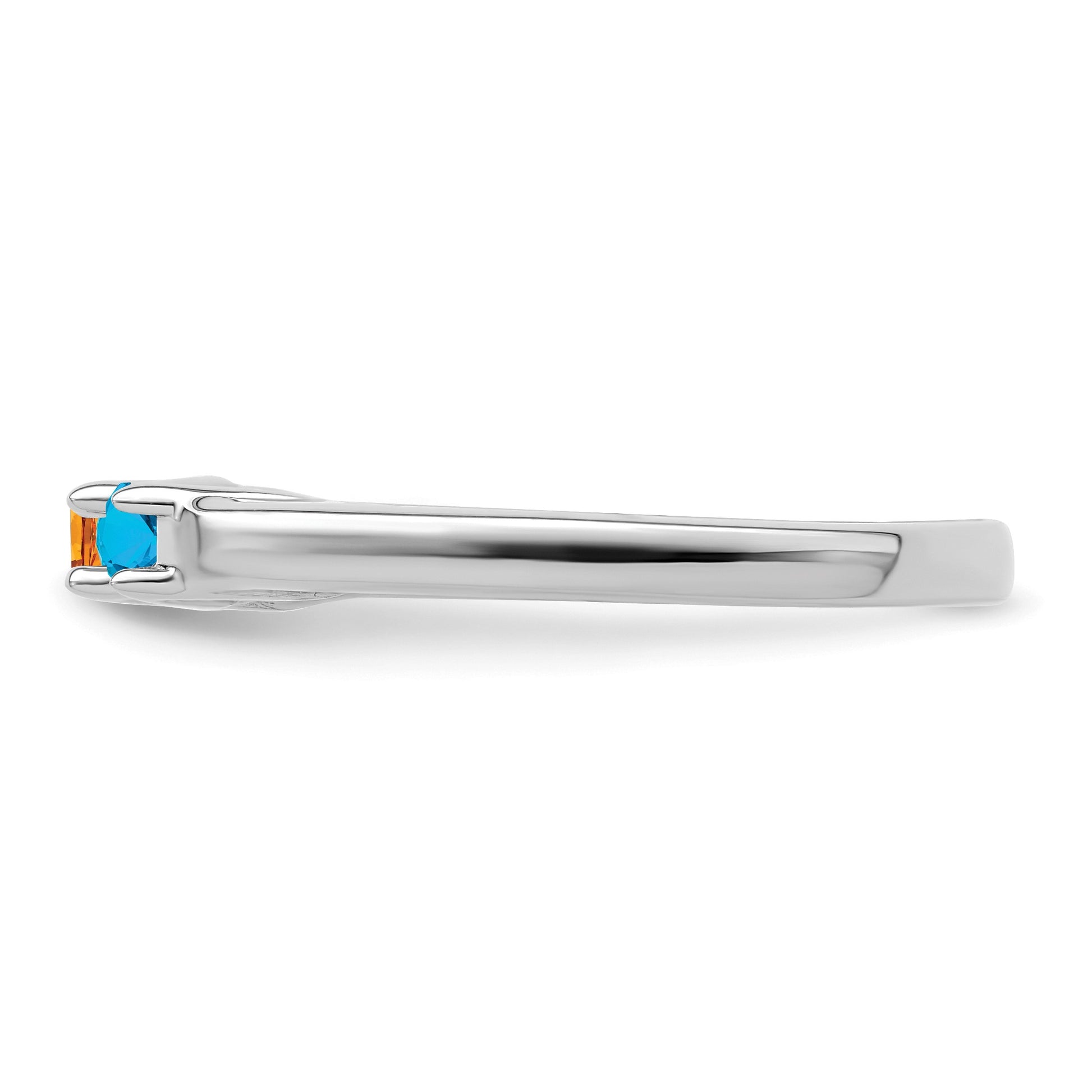 Sterling Silver Rhodium-plated Family Jewelry Mounting