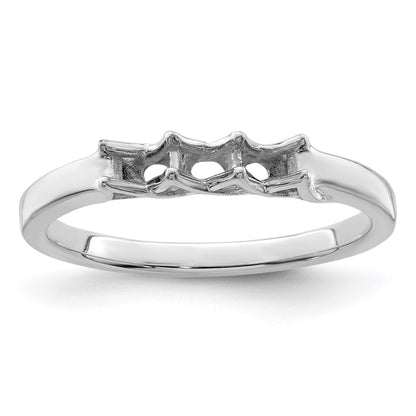 Sterling Silver Rhodium-plated Family Jewelry Mounting