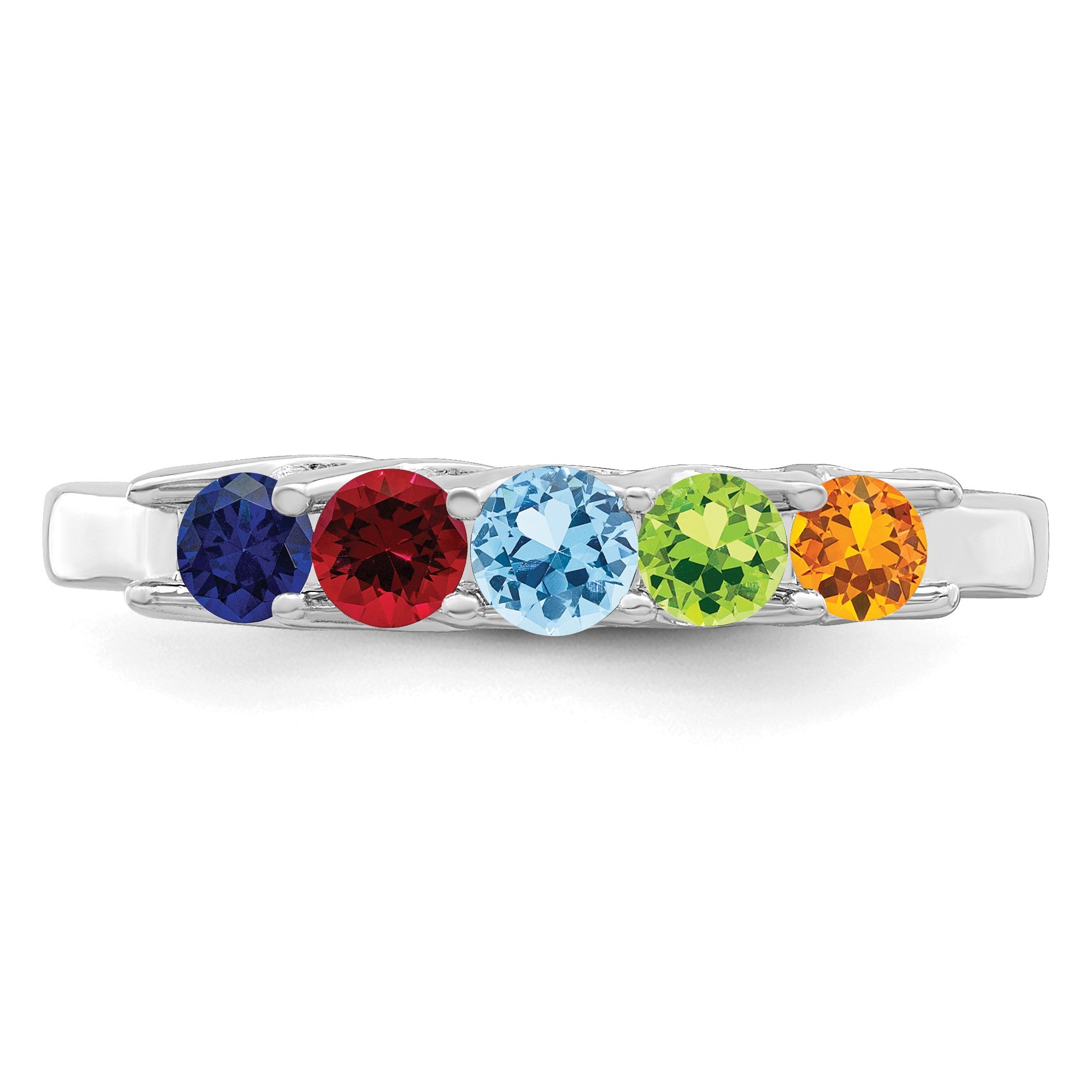 Sterling Silver Rhodium-plated Family Jewelry Mounting