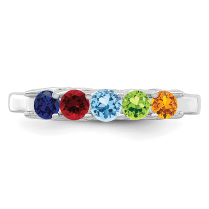 Sterling Silver Rhodium-plated Family Jewelry Mounting