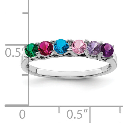 Sterling Silver Rhodium-plated Family Jewelry Mounting