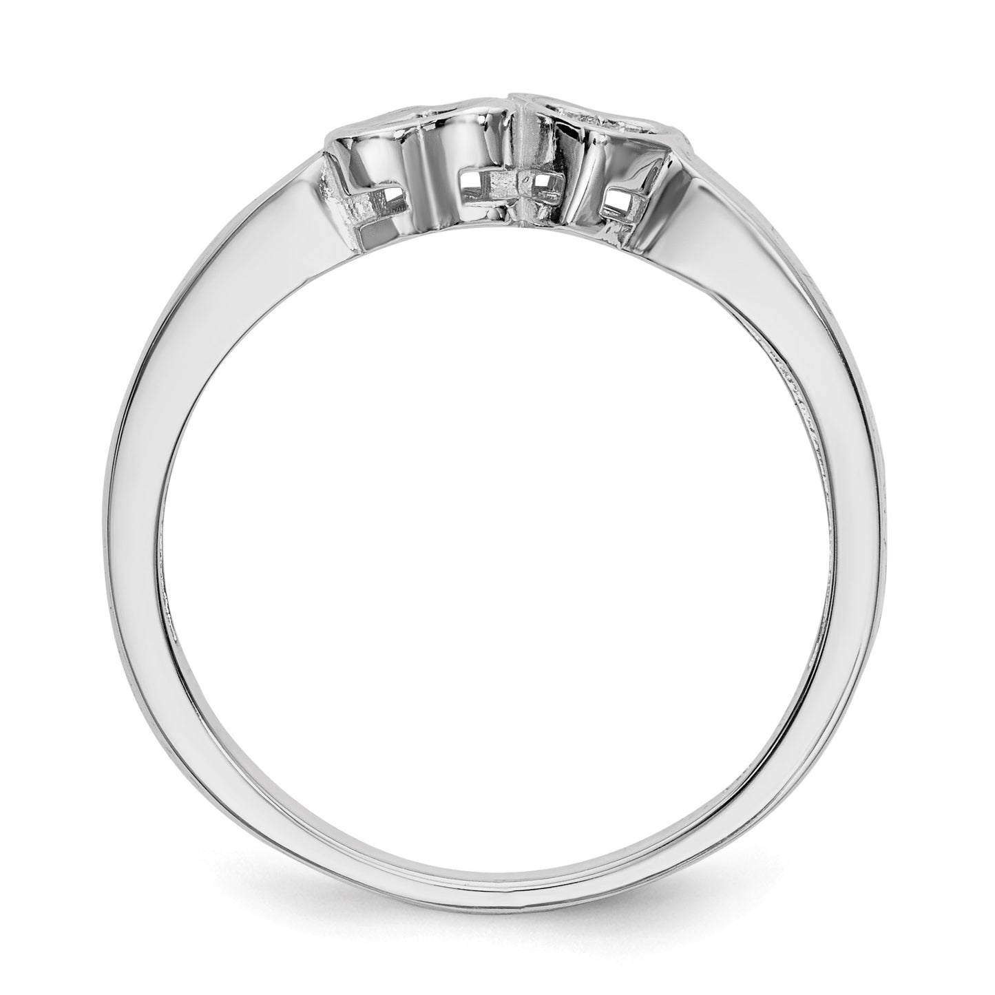 14k White Gold Family Jewelry Ring Mounting