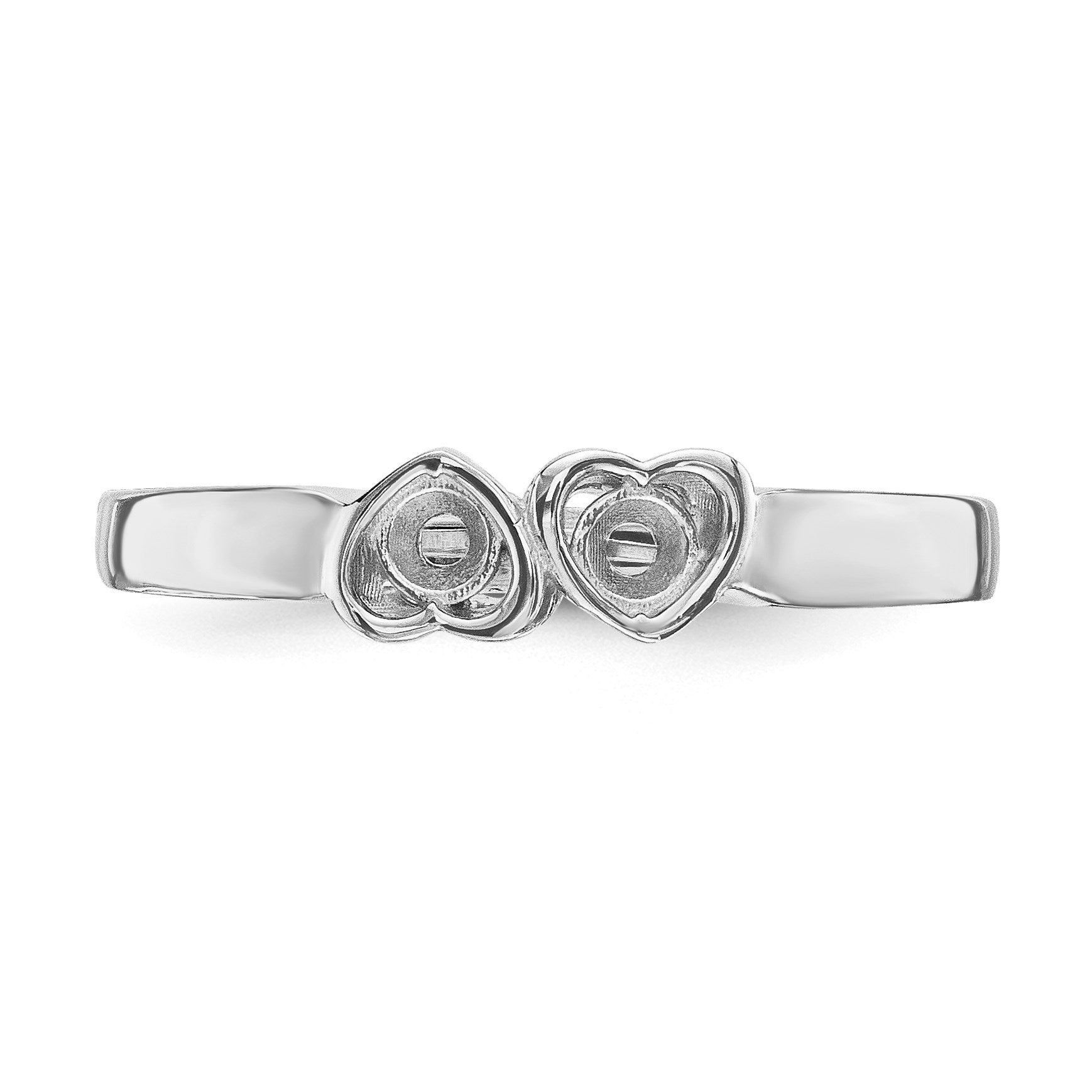14k White Gold Family Jewelry Ring Mounting