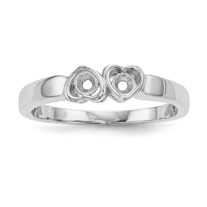 14k White Gold Family Jewelry Ring Mounting