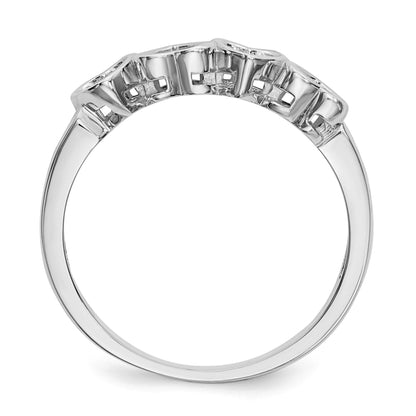14k White Gold Family Jewelry Ring Mounting