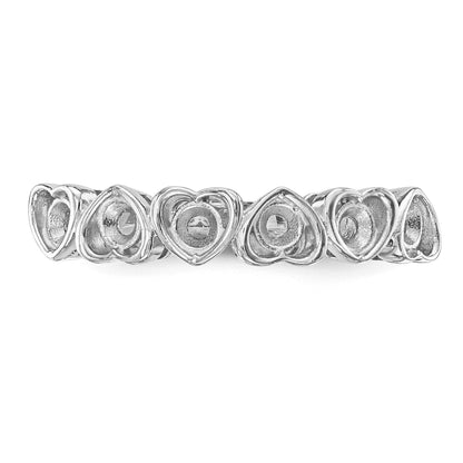 14k White Gold Family Jewelry Ring Mounting