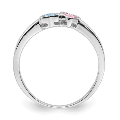 Sterling Silver Rhodium-plated Family Jewelry Mounting