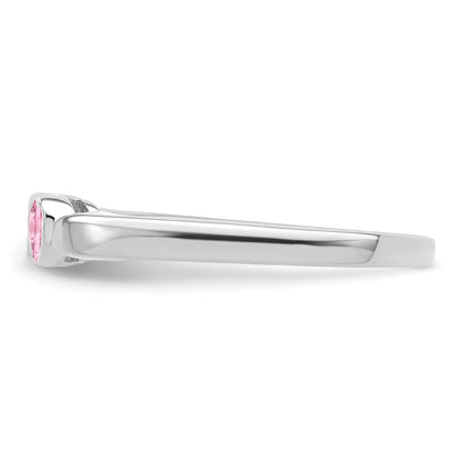 Sterling Silver Rhodium-plated Family Jewelry Mounting