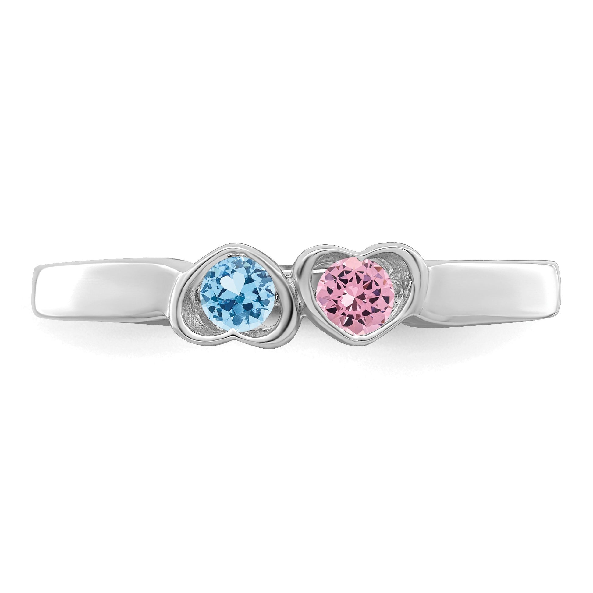 Sterling Silver Rhodium-plated Family Jewelry Mounting