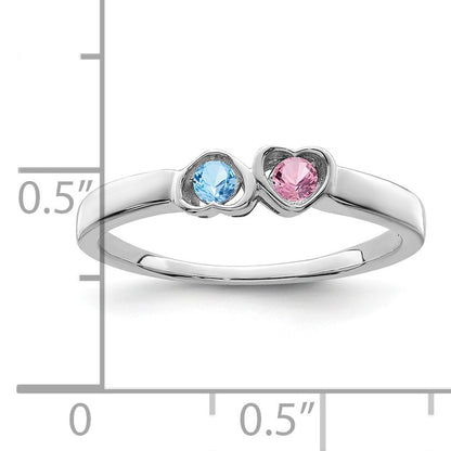 Sterling Silver Rhodium-plated Family Jewelry Mounting